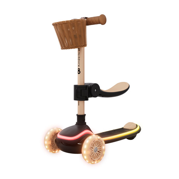 Kinderkraft koloběžka a odrážedlo 2v1 Raket Up Beige