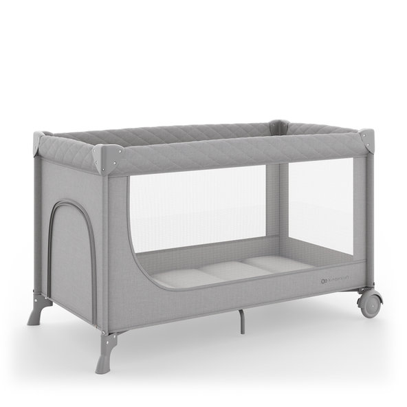 KINDERKRAFT cestovní postýlka s příslušenstvím Leody Up Grey
