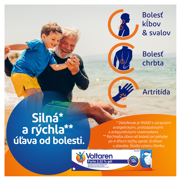 Voltaren Forte gel proti bolesti a zánětu 2,32 % 50 g