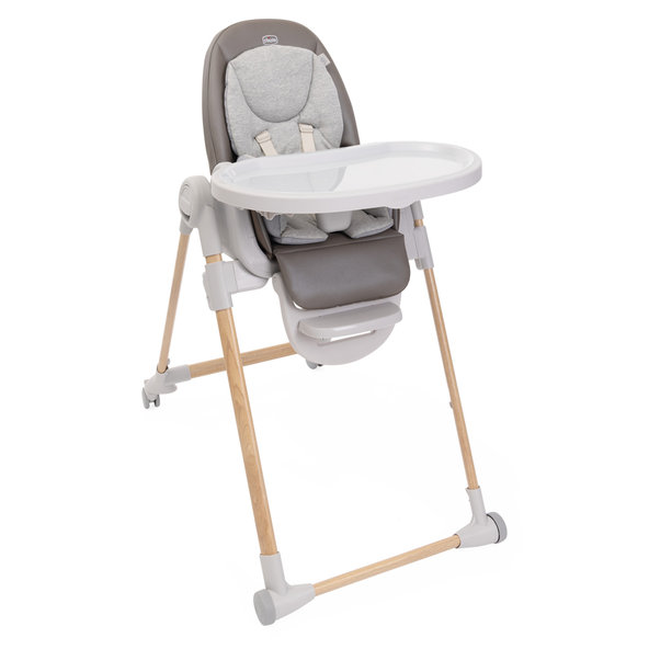 Chicco jídelní židle Polly Armonia Scandinavian + hrazdička Rainbow