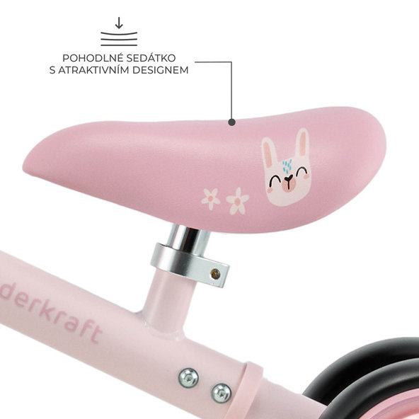 Kinderkraft odrážedlo Cutie Flash Pink