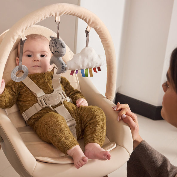 Kinderkraft jídelní židlička a lehátko Fini Up 3v1 Beige