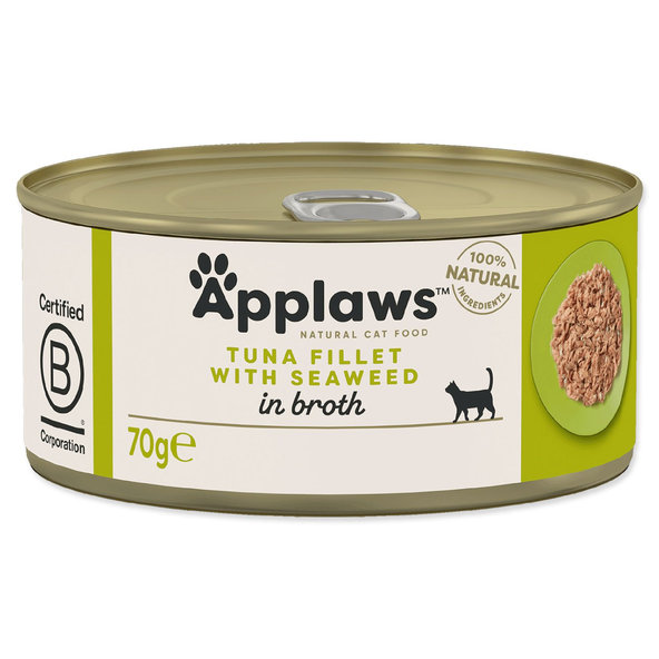 Applaws konzerva pro kočky tuňák a mořská řasa 24 × 70 g