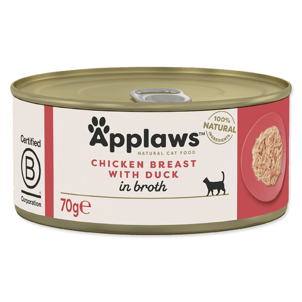 Applaws konzerva pro kočky kuře a kachna 24 × 70 g