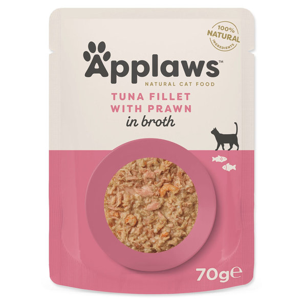 Applaws kapsička pro kočky tuňák a krevety 12 × 70 g