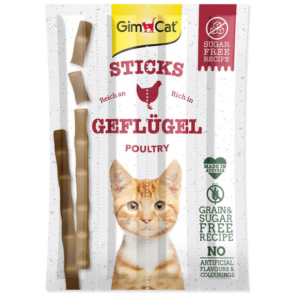 GimCat tyčinky drůbeží 4ks