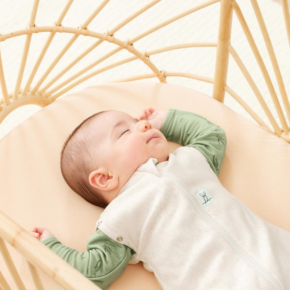 ERGOPOUCH Zavinovačka a spací pytel Cocoon Oatmeal Marle 1 tog 3-6 m