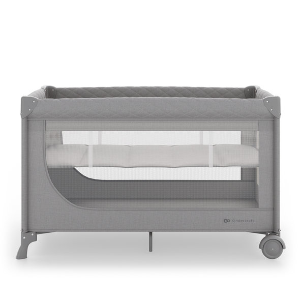 KINDERKRAFT cestovní postýlka s příslušenstvím Leody Up Grey