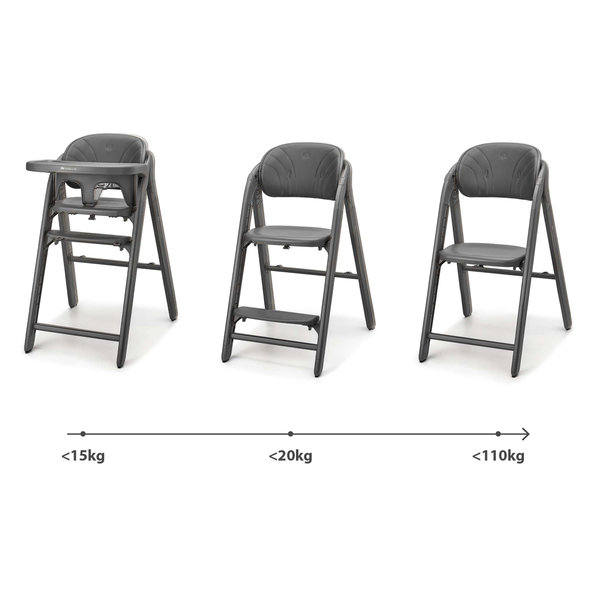 Kinderkraft jídelní židlička Tino Grey