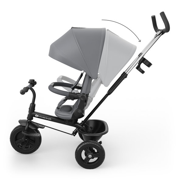 Kinderkraft trojkolka Aston 2 Plus Grey 9m+