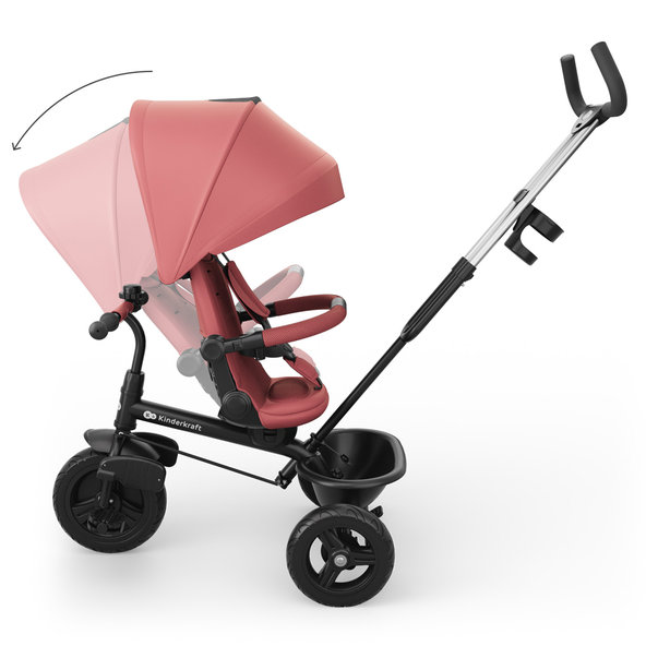 Kinderkraft trojkolka Aston 2 Plus Pink 9m+