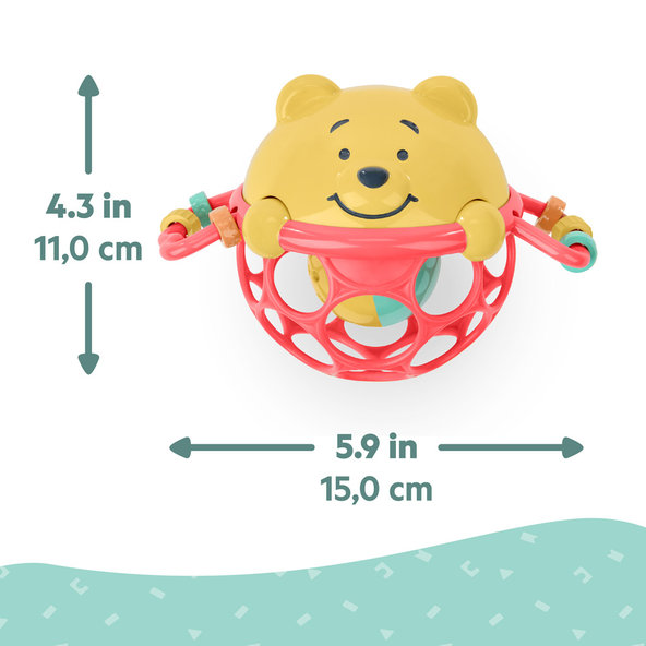 BRIGHT STARTS Hračka Oball chrastítko Medvídek Pú Jingle & Shake™ 0m+
