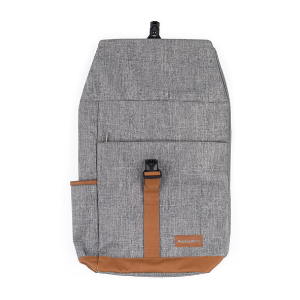 PETITE&MARS Batoh přebalovací na kočárek Jackob Ultimate Grey