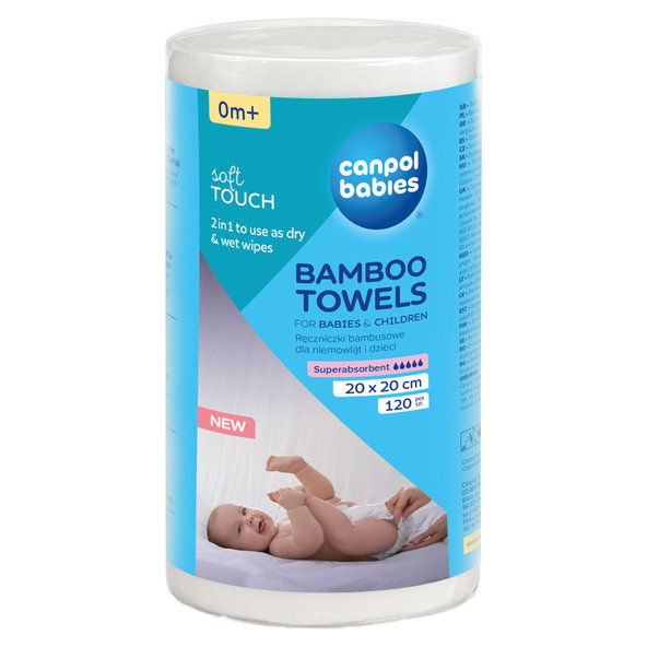 Canpol Babies bambusové jednorázové ubrousky 120 ks
