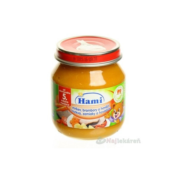 Hami příkrm Hovězí na zelenině 6 m+ 125 g