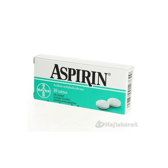 Aspirin 500 mg proti bolesti a horečce 10 tablet