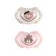 Canpol Babies set symetrických dudlíků Bonjour Paris růžový 18 m+