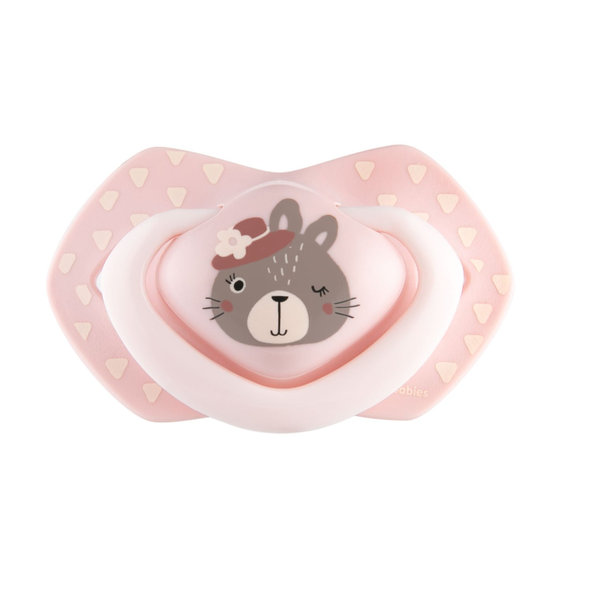 Canpol Babies set symetrických dudlíků Bonjour Paris růžový 18 m+