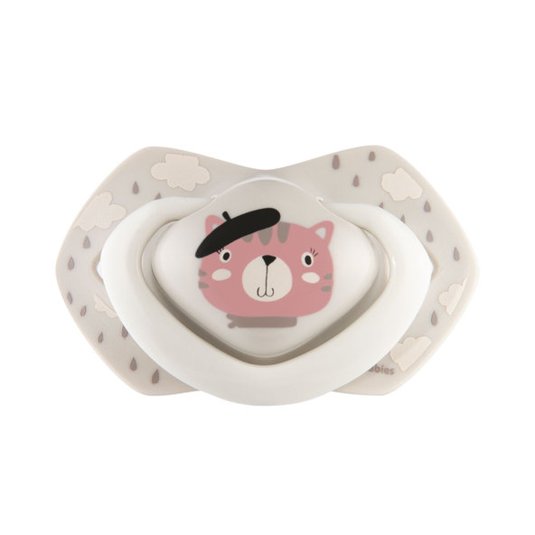 Canpol Babies set symetrických dudlíků Bonjour Paris růžový 18 m+