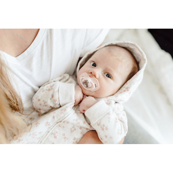 Canpol Babies set symetrických dudlíků Bonjour Paris růžový 18 m+