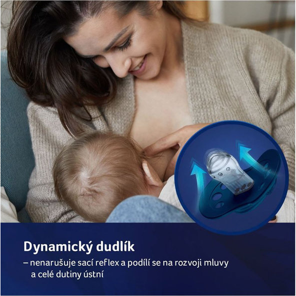 LOVI Stardust Dudlík dynamický silikonový zelený 3–6 m 2 ks