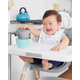 SKIP HOP Easy-Feed Mealtime Jídelní set s hrníčkem Teal/Grey 6 m+