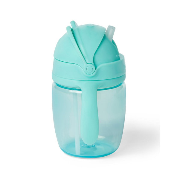SKIP HOP Easy-Feed Mealtime Jídelní set s hrníčkem Teal/Grey 6 m+
