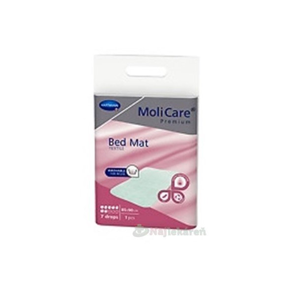 MoliCare Premium Bed Mat Textile 7 kapek 85x90 cm 1 ks