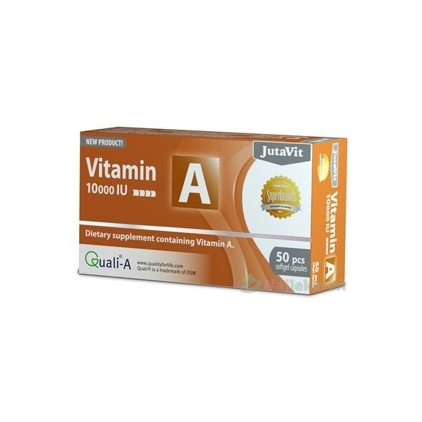 JutaVit vitamin A 10000 IU 50 kapslí