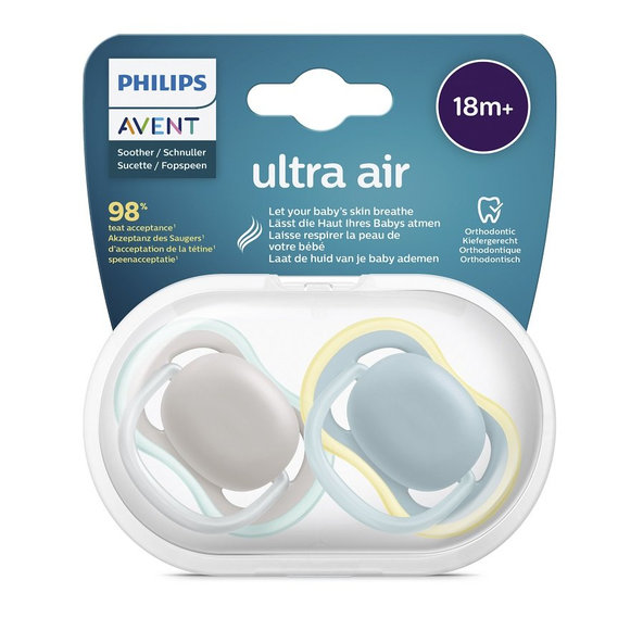 Philips AVENT dudlík Ultra Air 18 m+ neutrální 2 ks