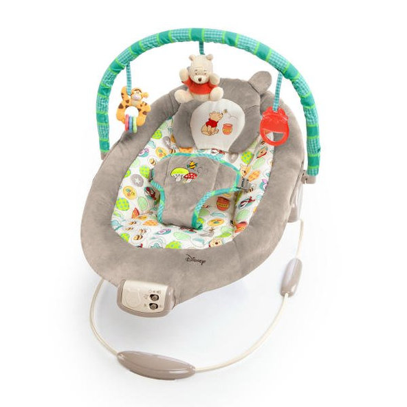 Bright Starts vibrujúce lehátko Winnie the Pooh Dots & Hunny 0m+ 9 kg