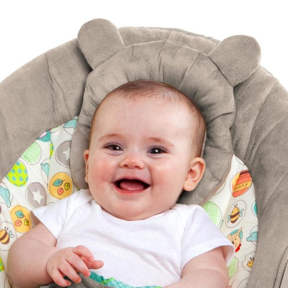 Bright Starts vibrujúce lehátko Winnie the Pooh Dots & Hunny 0m+ 9 kg