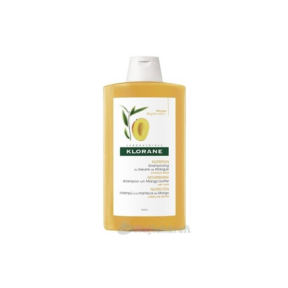KLORANE šampon s mangovým máslem na suché vlasy 400 ml