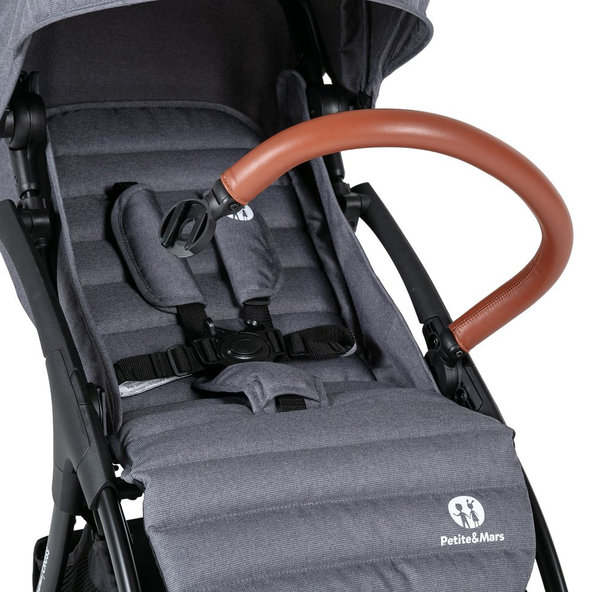 PETITE&MARS sportovní kočárek Cross Anthracite Blue
