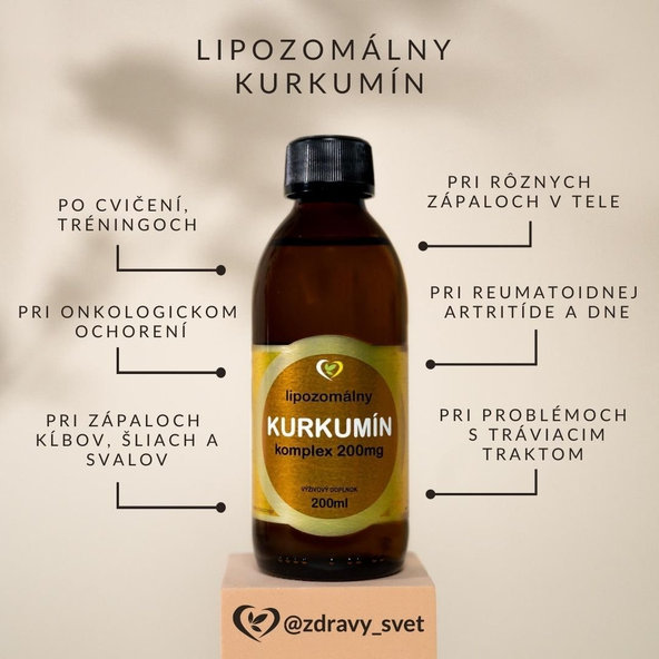 Zdravý svět Lipozomální Kurkumin 200 ml