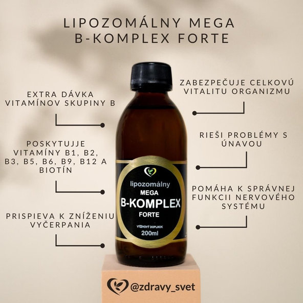 Zdravý svět lipozomální Mega B-komplex Forte 200 ml