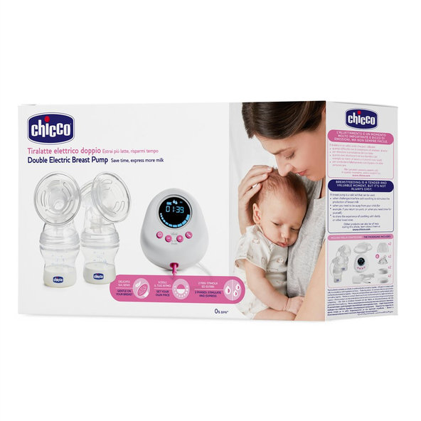 CHICCO elektrická odsávačka mateřského mléka Double Pink