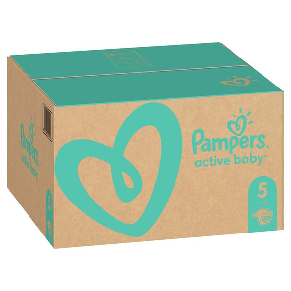 Pampers Active Baby jednorázové pleny 11–16kg vel. 5 150 ks