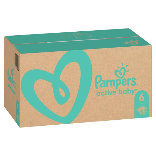 Pampers Active Baby jednorázové pleny 13–18 kg vel. 6 128 ks