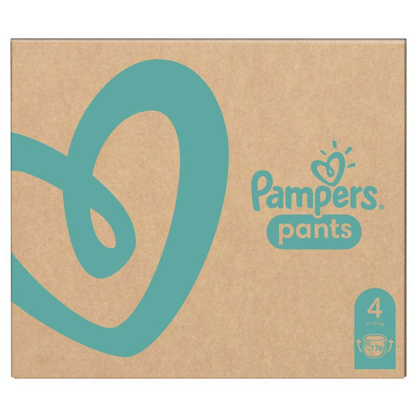 Pampers Active Baby Dry Pants plenkové kalhotky 9–15 kg vel. 4 176 ks