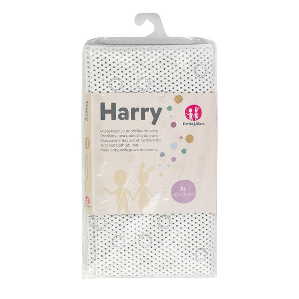 PETITE&MARS protiskluzová podložka do vany Harry extra dlouhá Pink