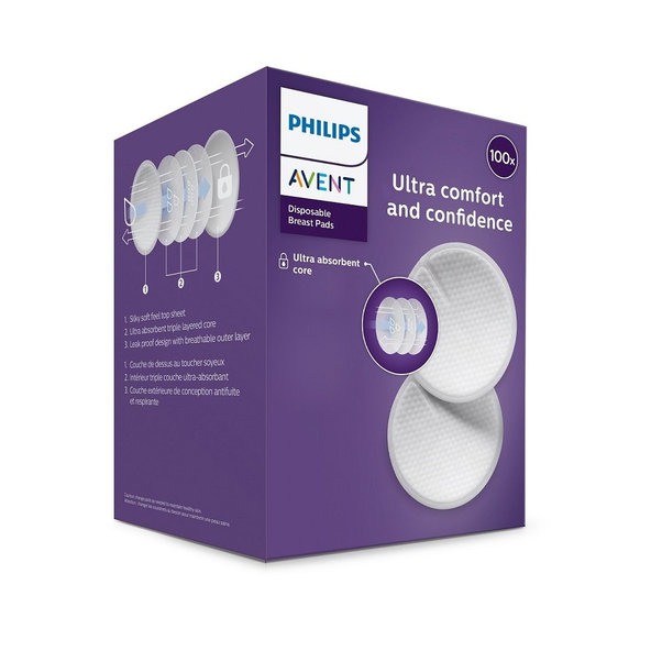 Philips AVENT jednorázové vložky do podprsenky 100 ks