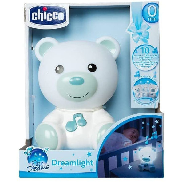 Chicco hudební noční světlo Medvídek modrá 0 m+