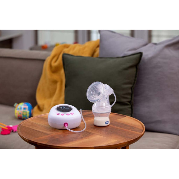 CHICCO elektronická odsávačka mateřského mléka Single Pink