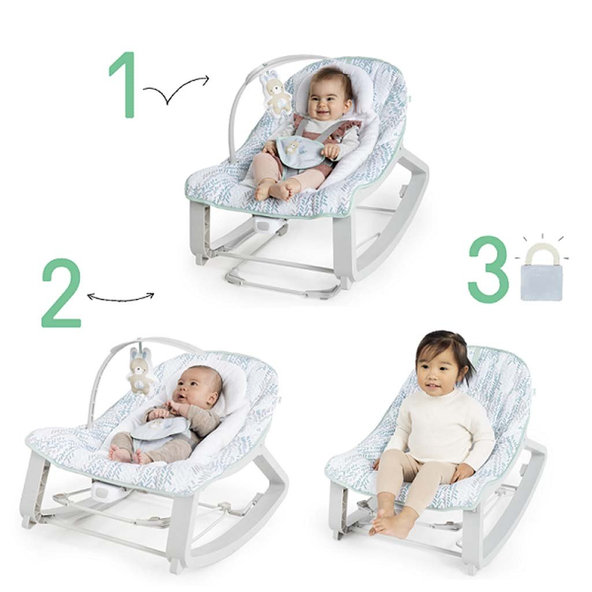 Ingenuity vibrační houpátko 3v1 Keep Cozy Spruce 0 m+ do 18 kg