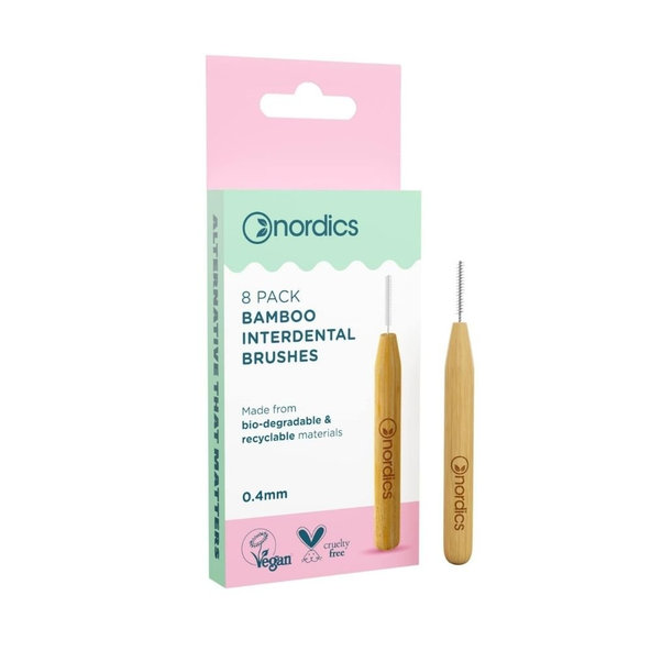 Nordics medzizubní kartáčky bambusové 0,40 mm 8 ks