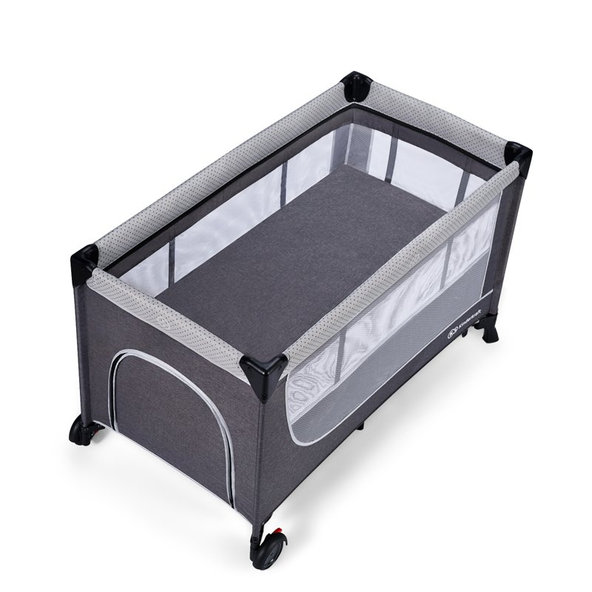 Kinderkraft cestovní postýlka Leody Grey