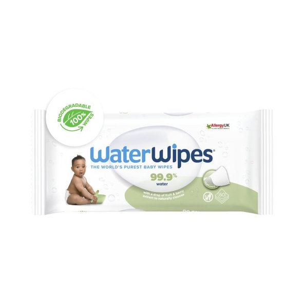 WaterWipes Soapberry BIO odbouratelné texturované ubrousky 60 ks