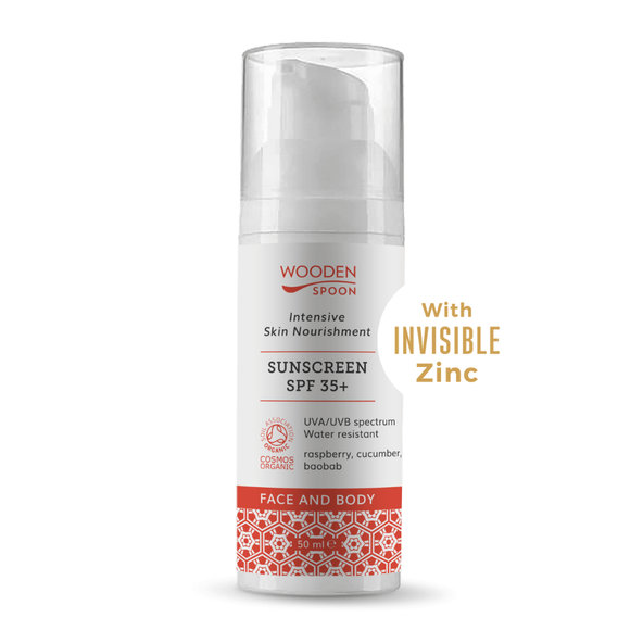 Wooden Spoon opalovací mléko na tělo a obličej SPF 35+ 100 ml
