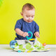Bright Starts maznavá dečka Little Taggies zelené bodky 0m+